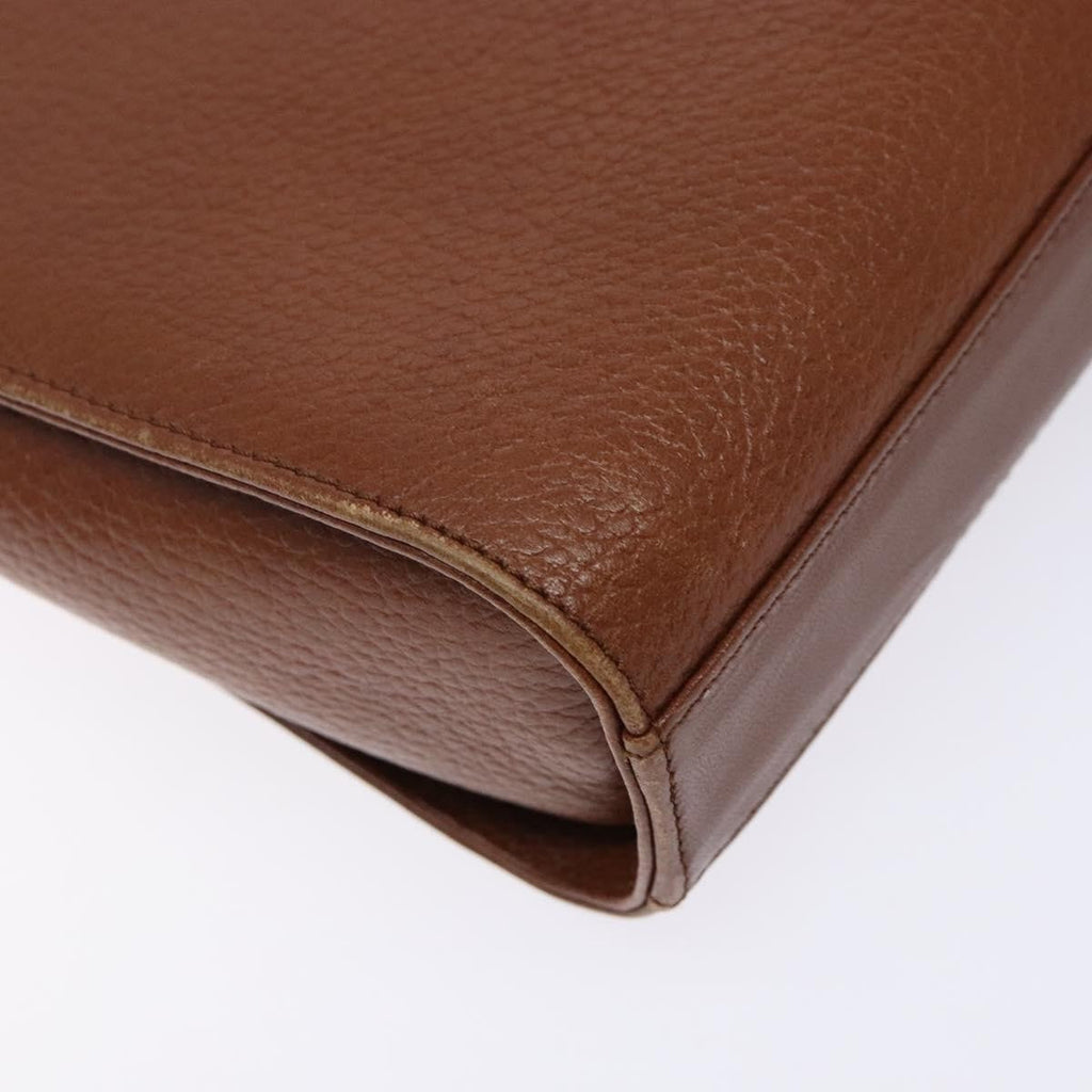 Burberry Flap Shoulder Bag Leather Brown Leather Shoulder Bag