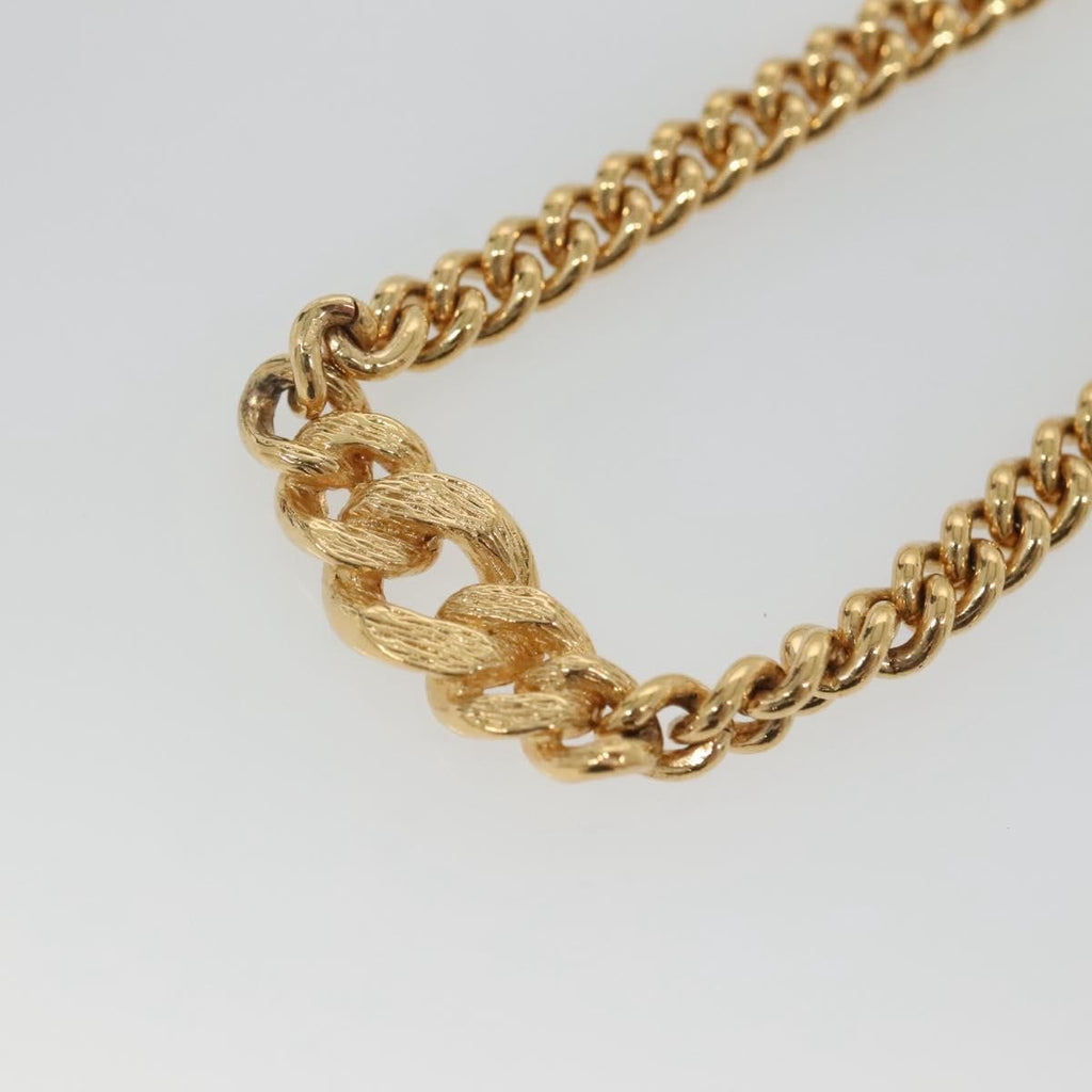 Christian Dior Cd Pendant Necklace Gold-Plated Gold Metal Jewelry (Pre-Owned)