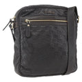 Gucci Front Zip Messenger Guccissima Leather Brown Leather Shoulder Bag Bag (Pre-Owned)