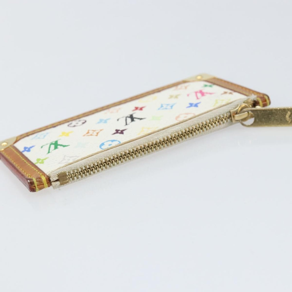 Louis Vuitton Pochette Clés Nm Monogram Multicolor Canvas White Canvas Wallets Accessory