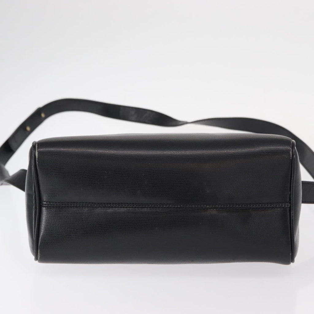Celine Vintage Circle Logo Crossbody Bag Leather Black Leather Shoulder Bag Bag