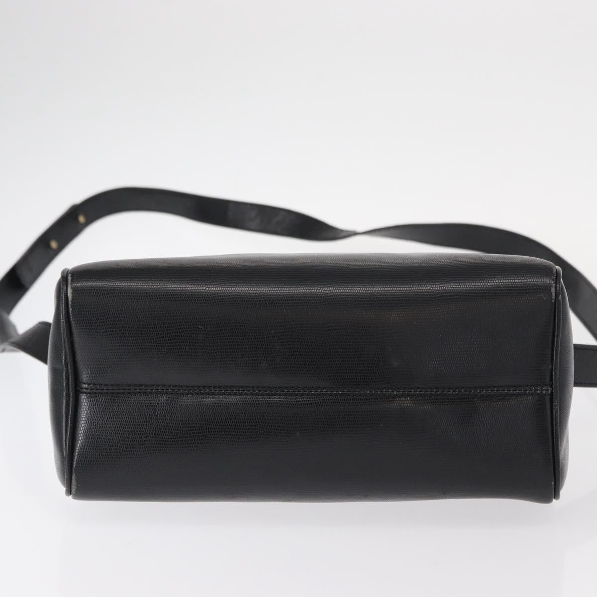 Celine Vintage Circle Logo Crossbody Bag Leather Black Leather Shoulder Bag Bag