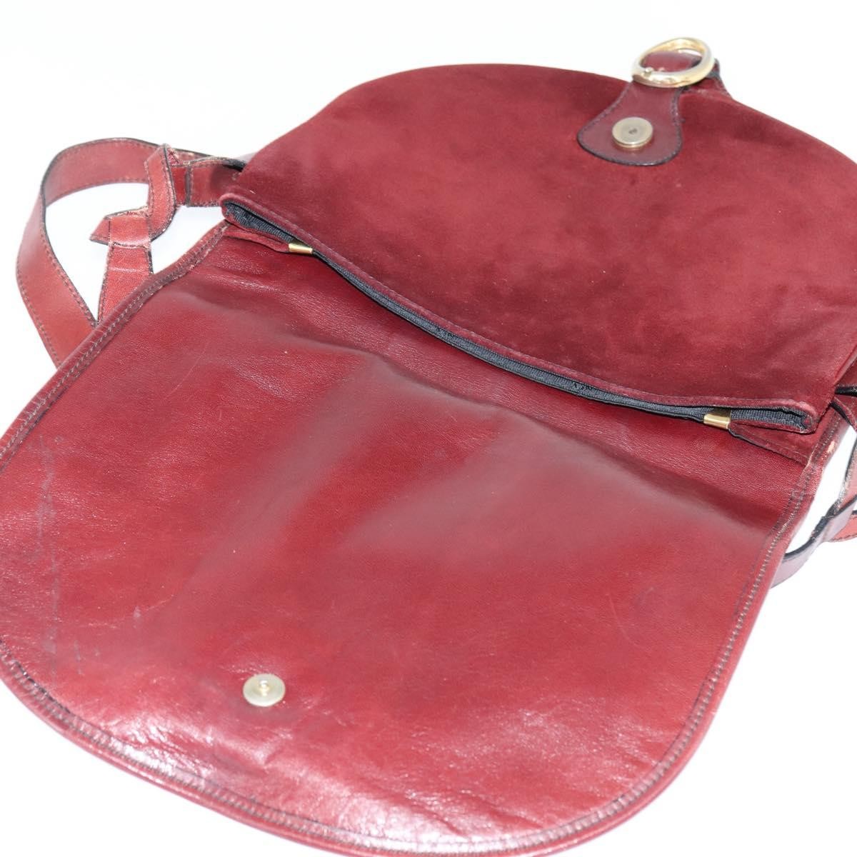 Balenciaga Shoulder Bag Suede Burgundy Suede Shoulder Bag