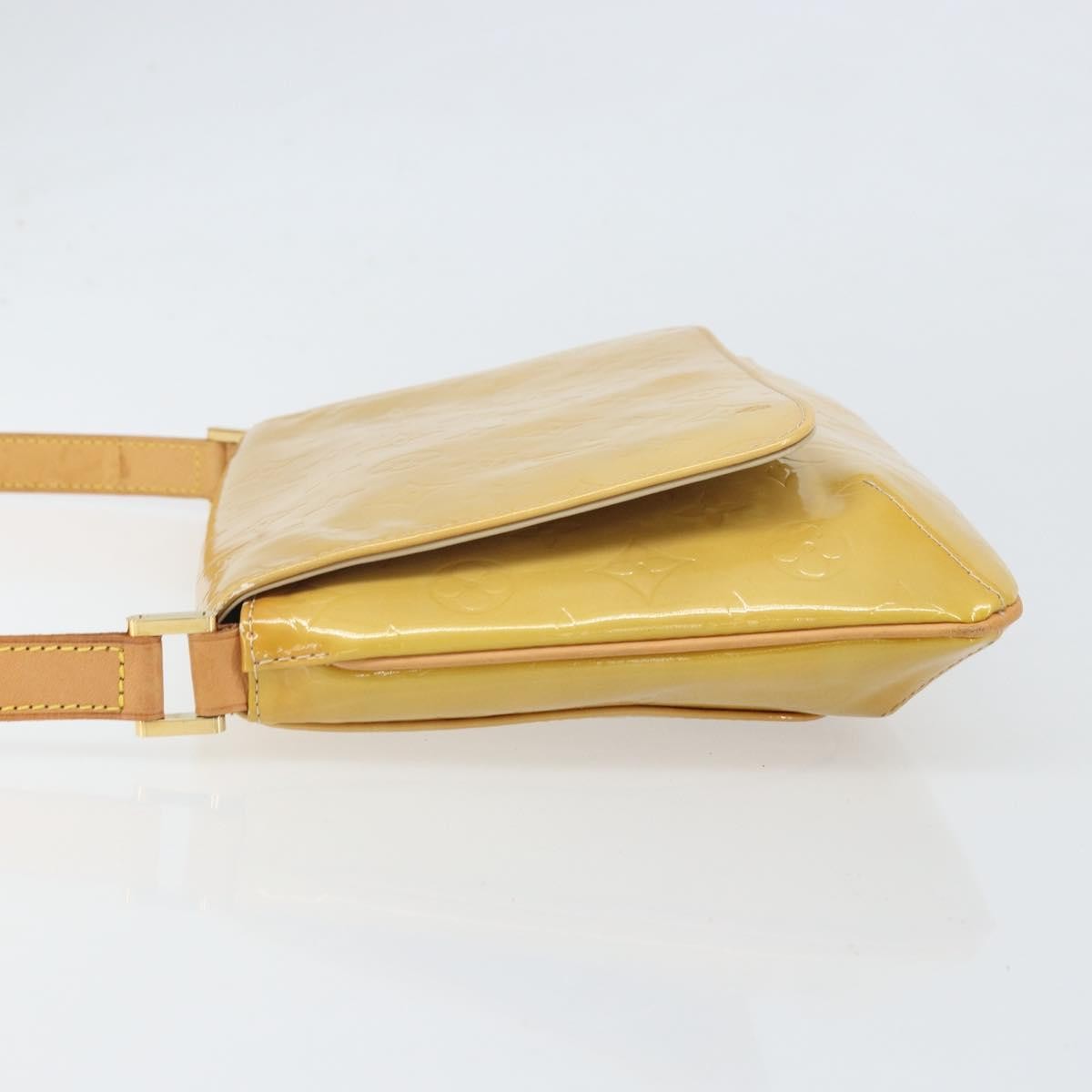 Louis Vuitton Thompson Street Handbag Monogram Vernis Beige Patent_Leather Shoulder Bag