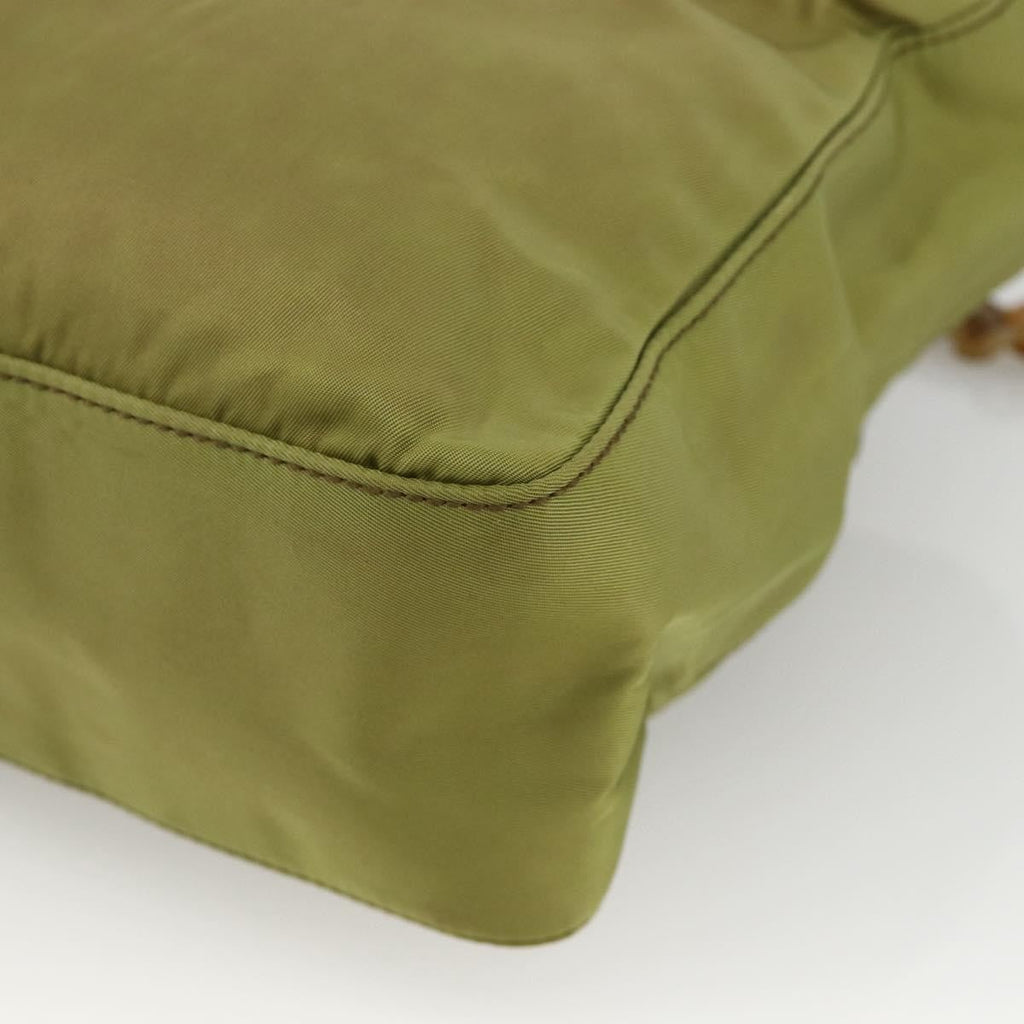 Prada Vintage Tote Tessuto Khaki Nylon Tote Bag Bag
