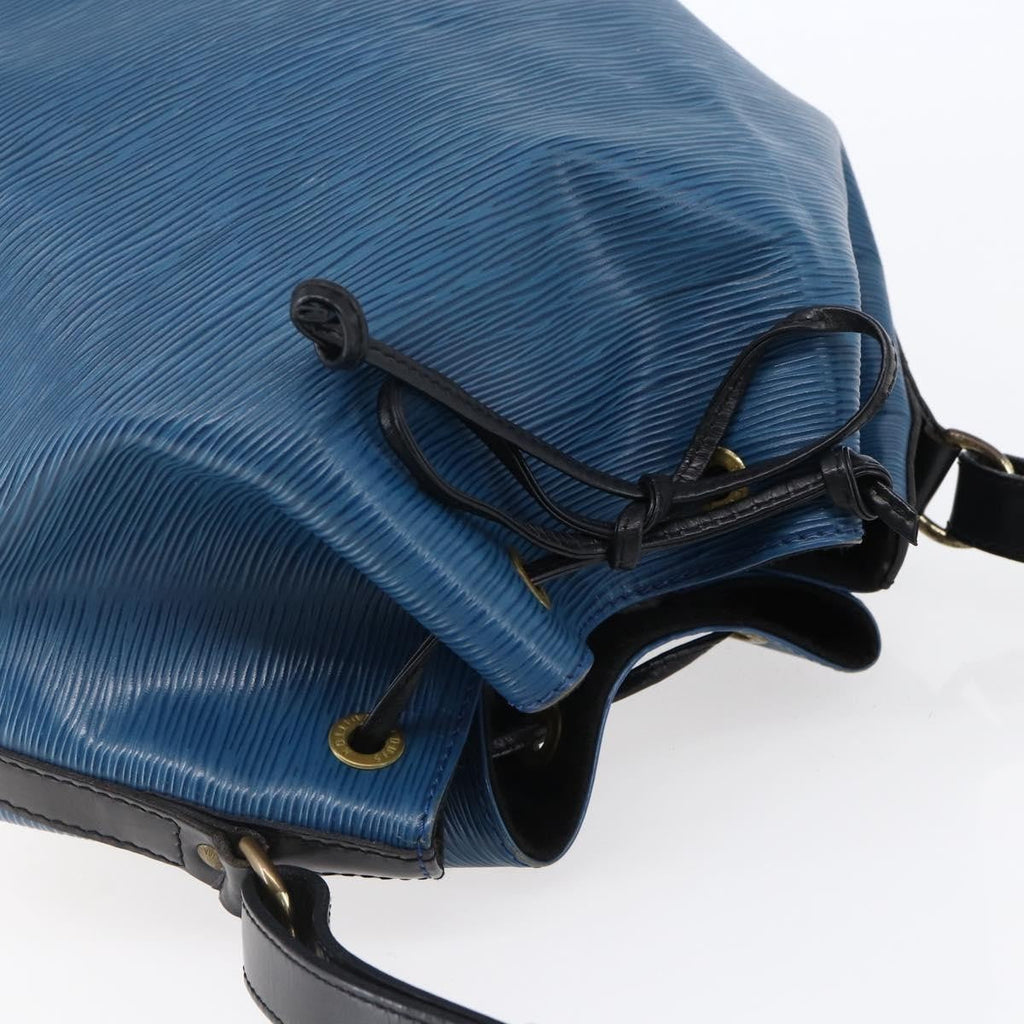 Louis Vuitton Petit Noe Handbag Two Tone Epi Leather Black Leather Bag