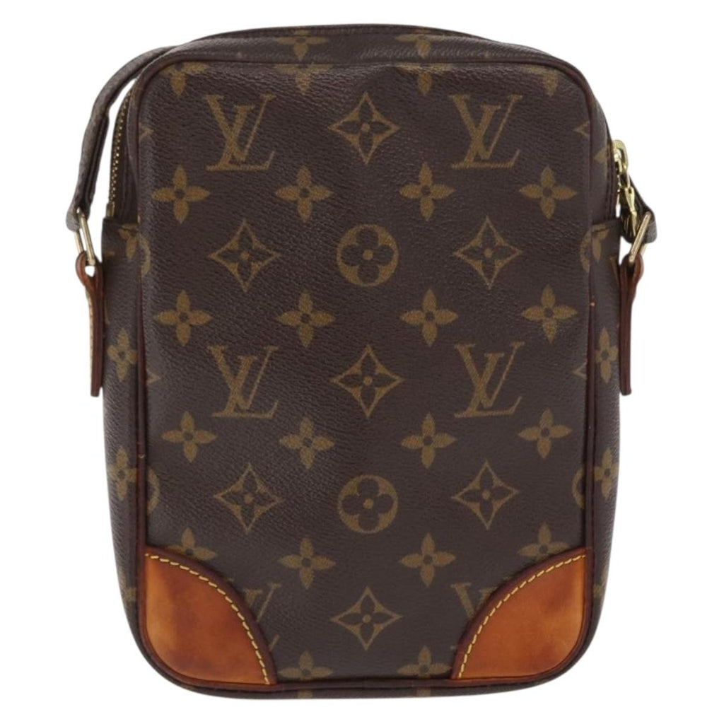 Louis Vuitton Danube Handbag Monogram Canvas Brown Canvas Shoulder Bag