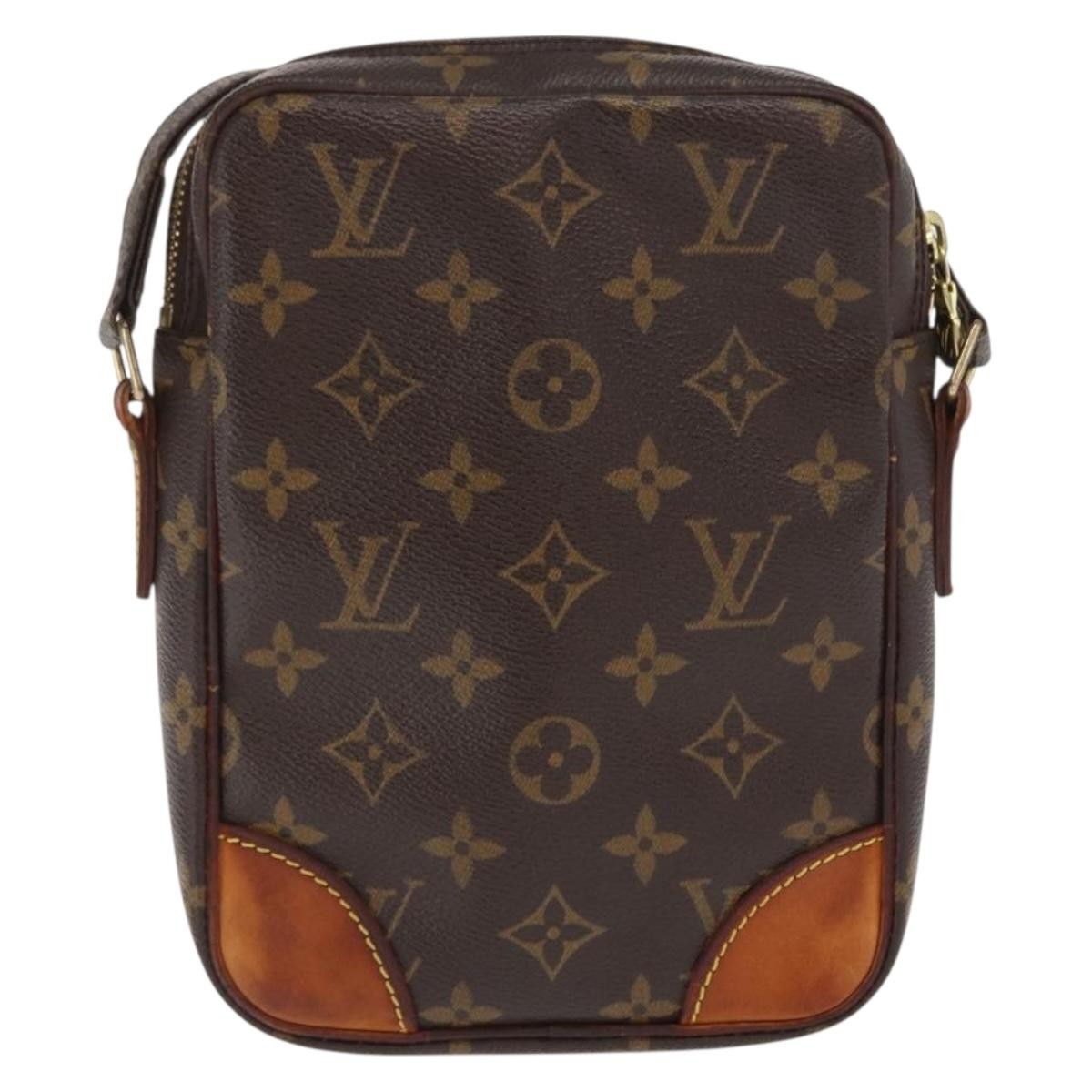 Louis Vuitton Danube Handbag Monogram Canvas Brown Canvas Shoulder Bag