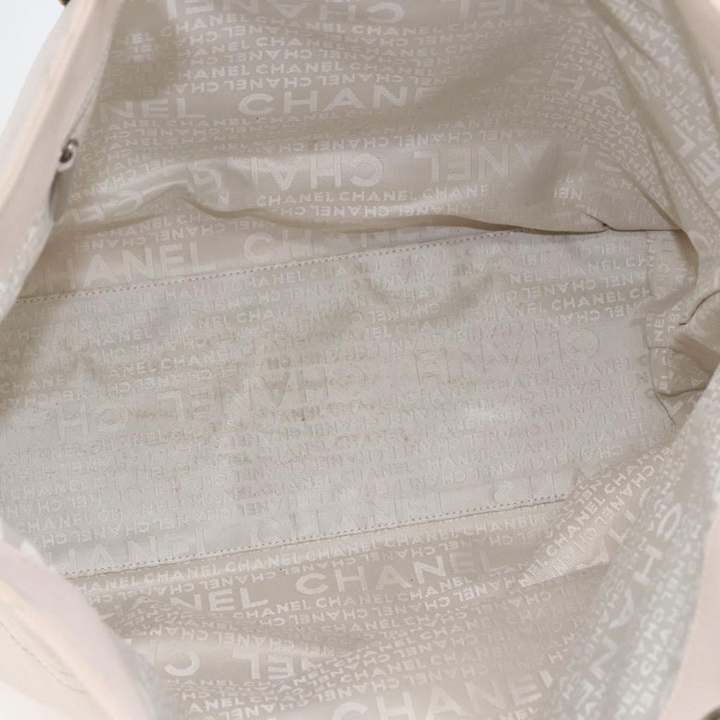 Chanel Vintage Cruise Line No.5 Tote Quilted Canvas Pink Canvas Tote Bag Bag
