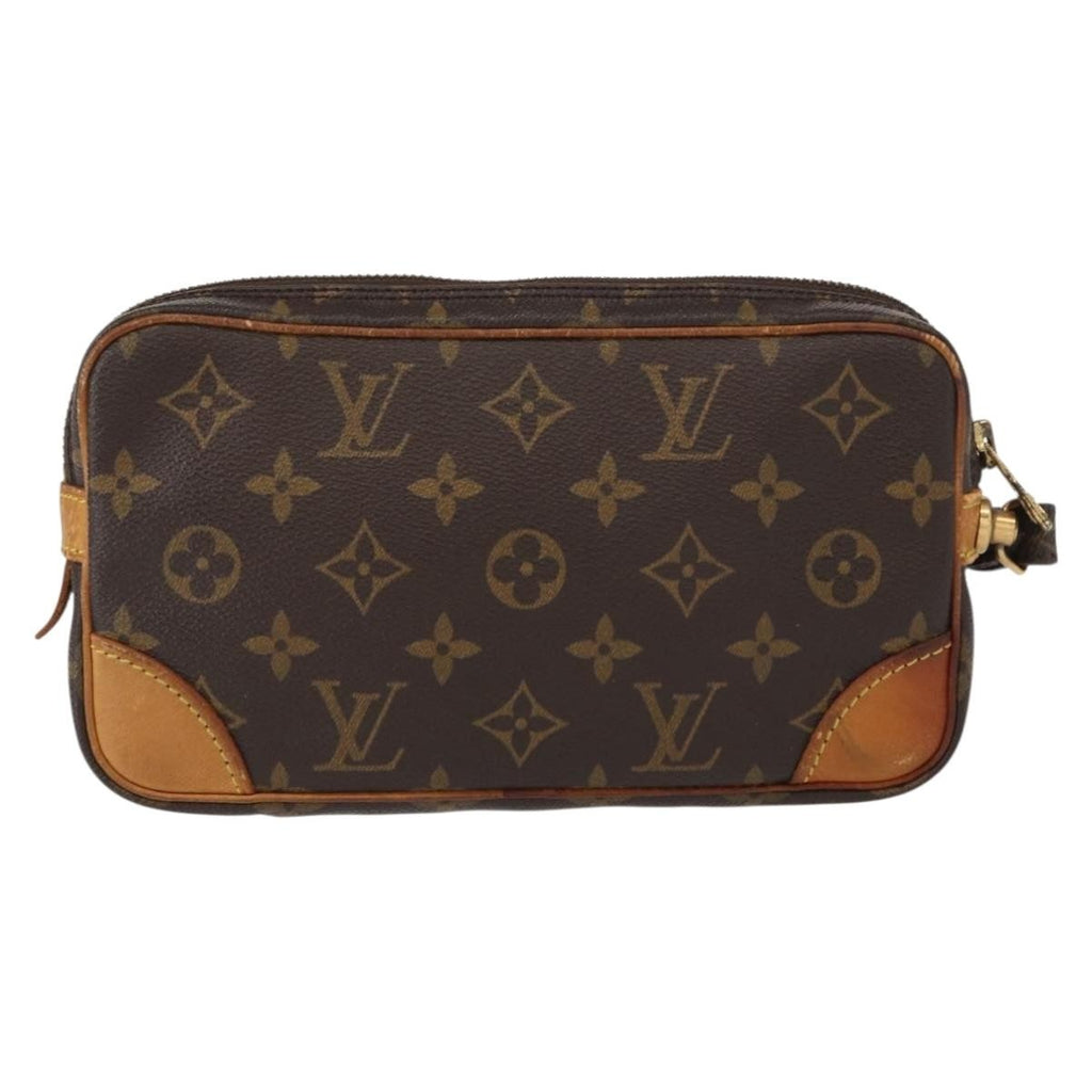 Louis Vuitton Marly Dragonne Clutch Monogram Canvas Brown Canvas Clutche & Pouche Bag