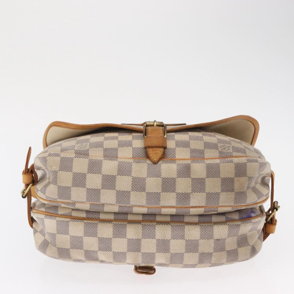 Louis Vuitton Saumur Handbag Damier Beige Canvas Shoulder Bag