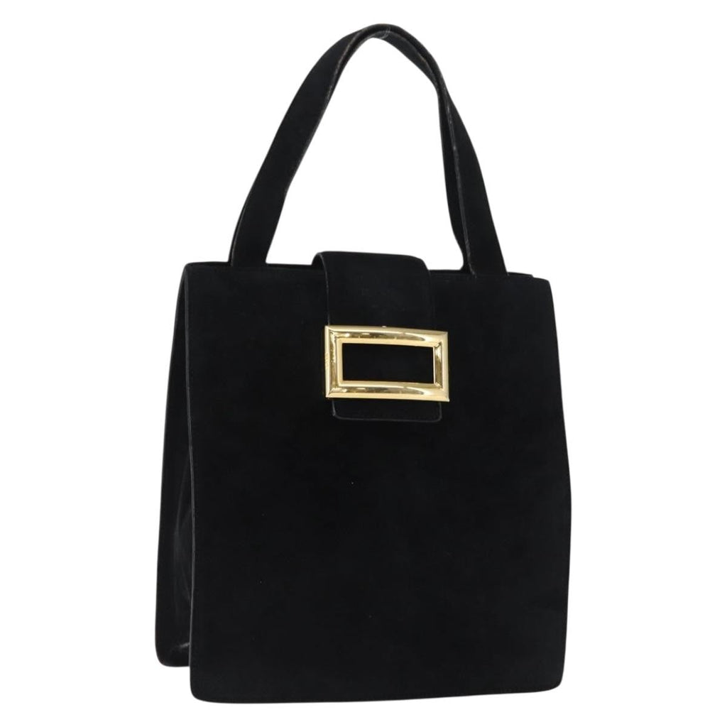 Prada Vintage Handbag Suede Black Suede Handbag