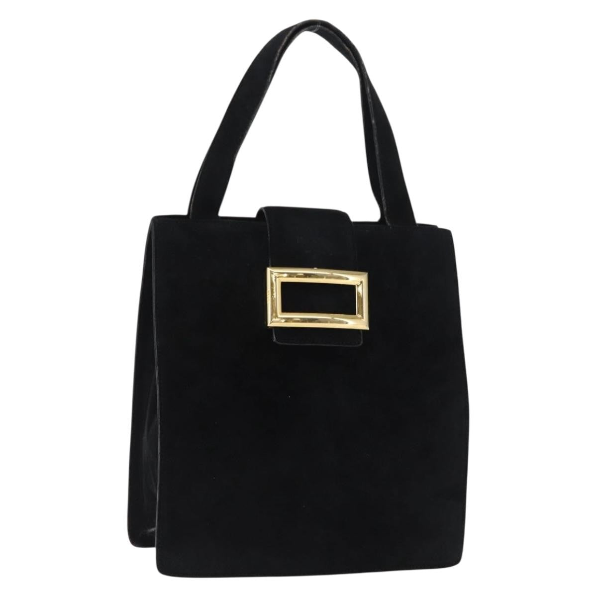 Prada Vintage Handbag Suede Black Suede Handbag