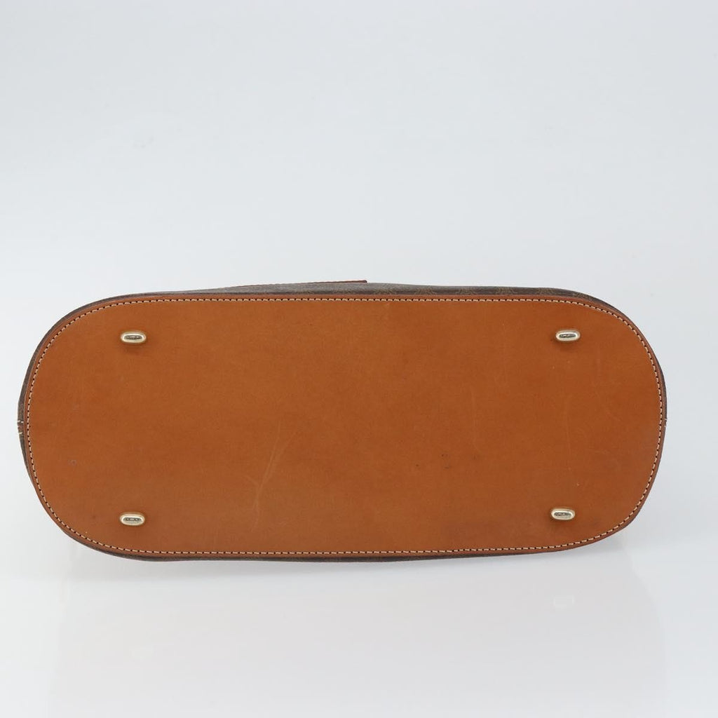 Celine Vintage Macadam Handbag Macadam Brown Canvas Bag