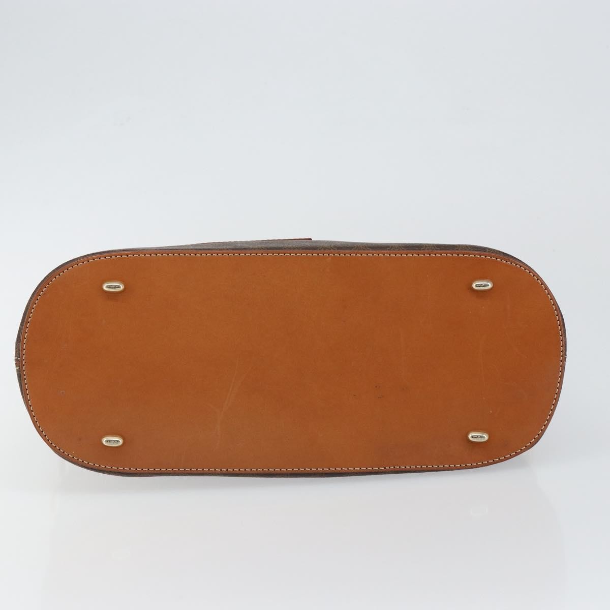 Celine Vintage Macadam Handbag Macadam Brown Canvas Bag