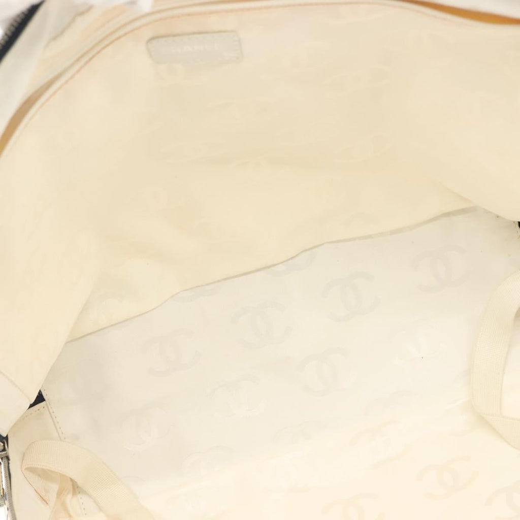 Chanel Cambon Canvas White Canvas Bag