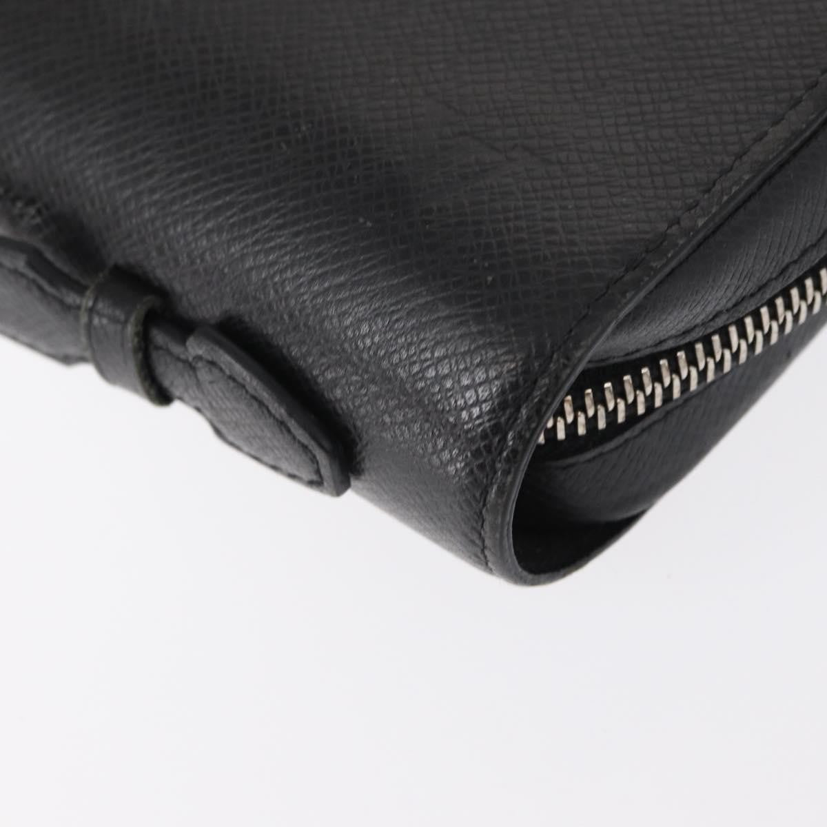 Louis Vuitton Zippy Xl Taiga Leather Black Leather Wallets Accessory