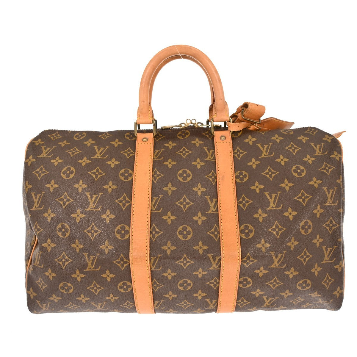 Louis Vuitton Keepall Bag Monogram Canvas Brown Canvas Travel Bag