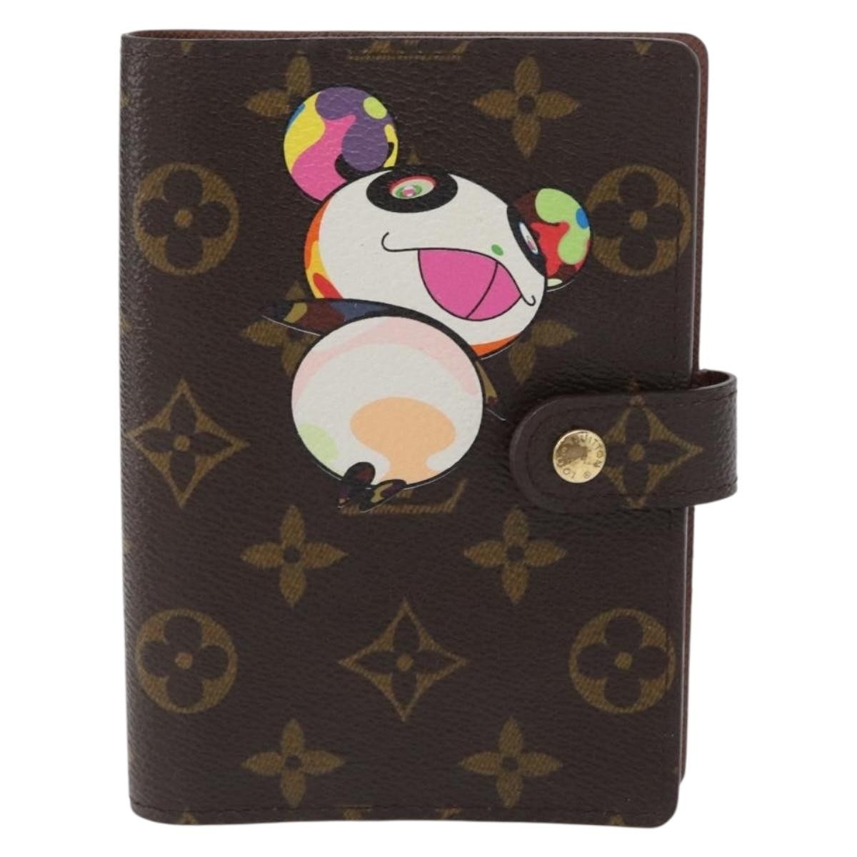 Louis Vuitton Agenda Cover Monogram Panda Brown Canvas Wallets Accessory