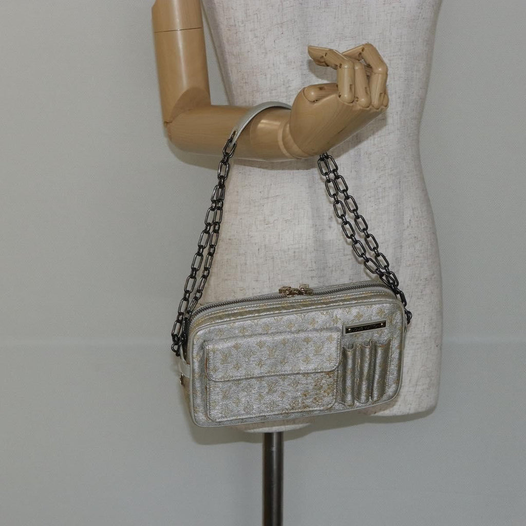 Louis Vuitton Mckenna Shoulder Bag Mini Lin Gold Canvas Bag