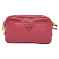 Prada Front Pocket Crossbody Bag Saffiano Leather Pink Leather Shoulder Bag Bag