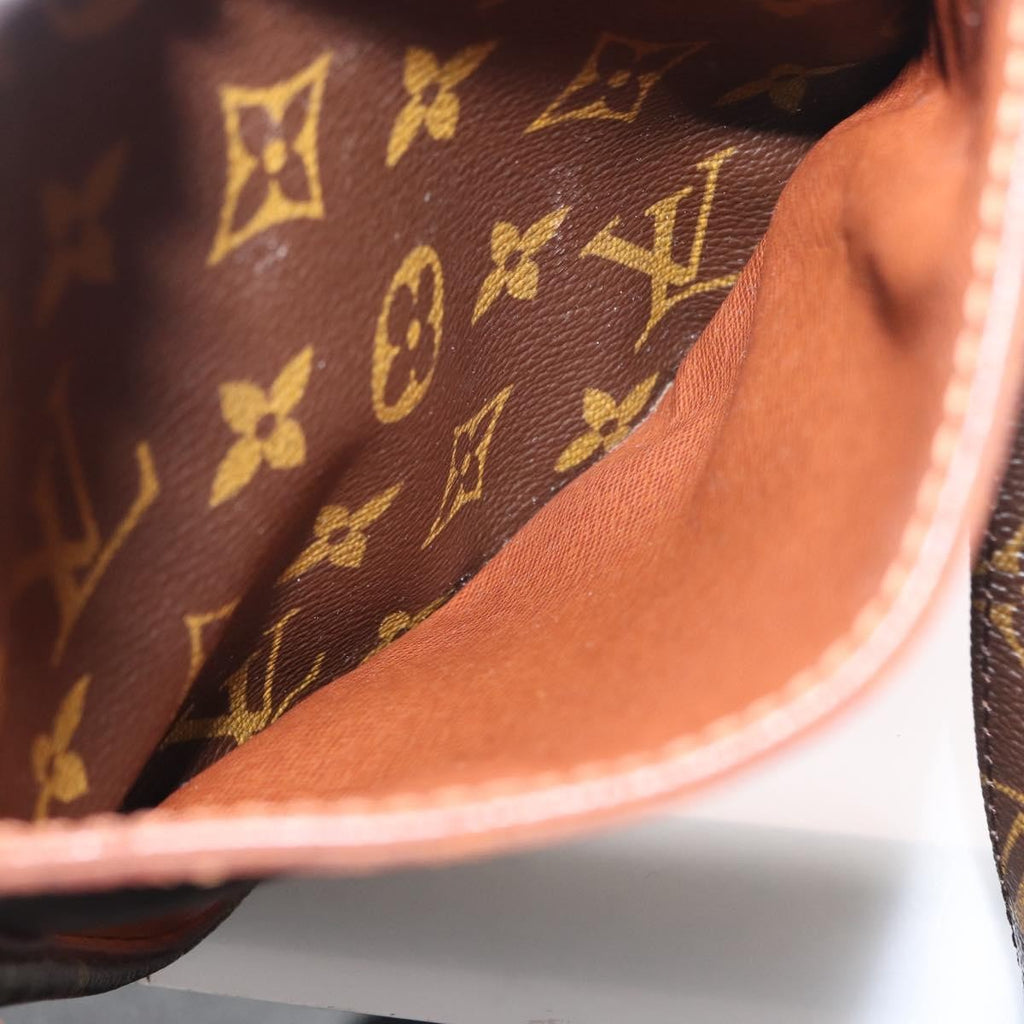 Louis Vuitton Danube Handbag Monogram Canvas Brown Canvas Shoulder Bag