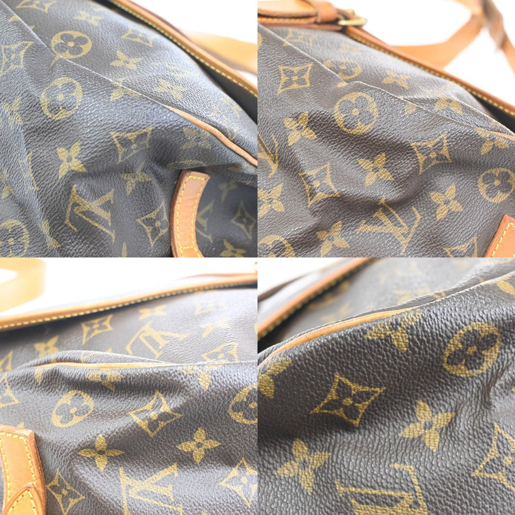 Louis Vuitton Saumur Handbag Monogram Canvas Brown Canvas Shoulder Bag