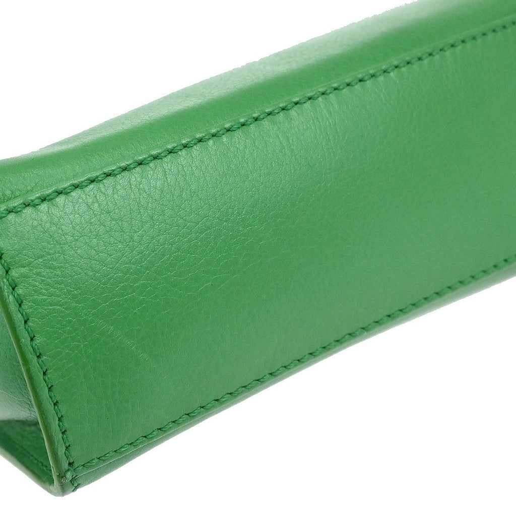 Celine Handbag Leather Green Leather Handbag