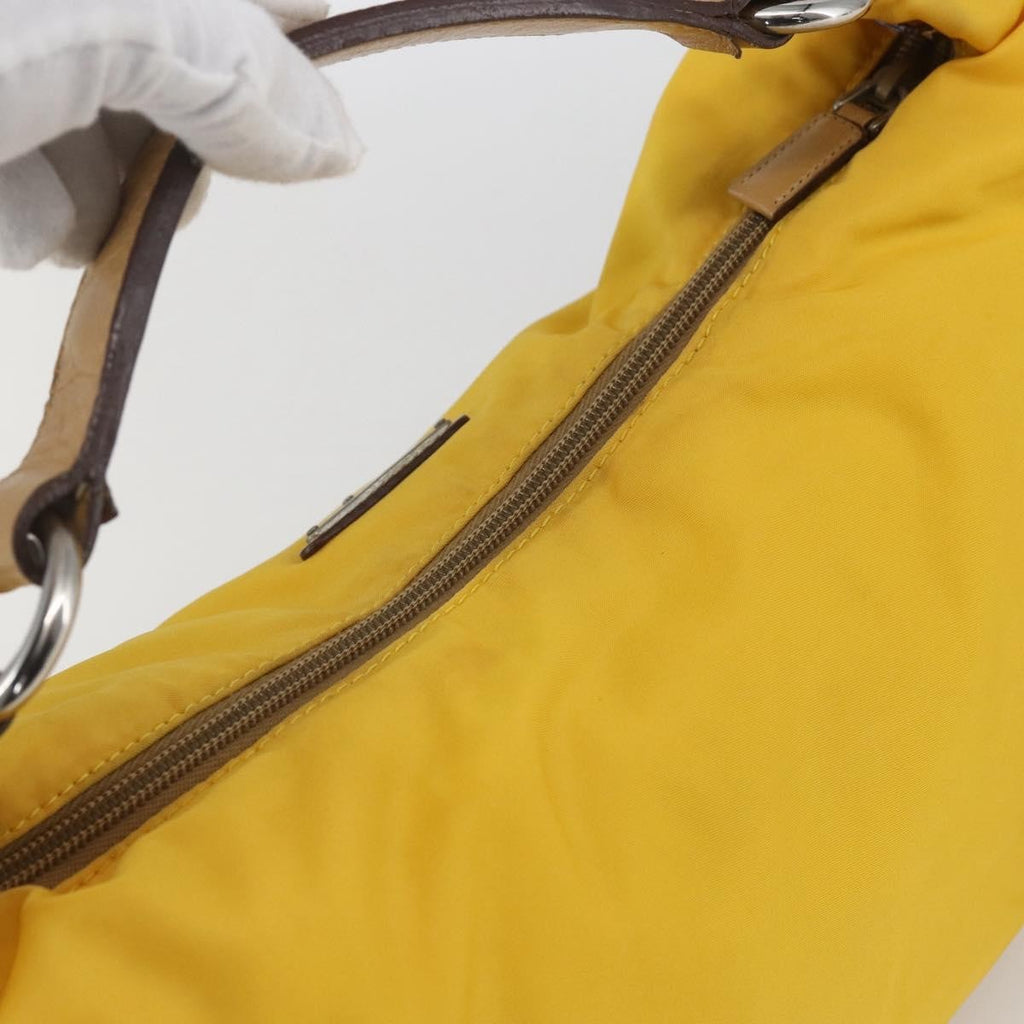 Prada Vintage Shoulder Bag Tessuto Yellow Nylon Shoulder Bag Bag