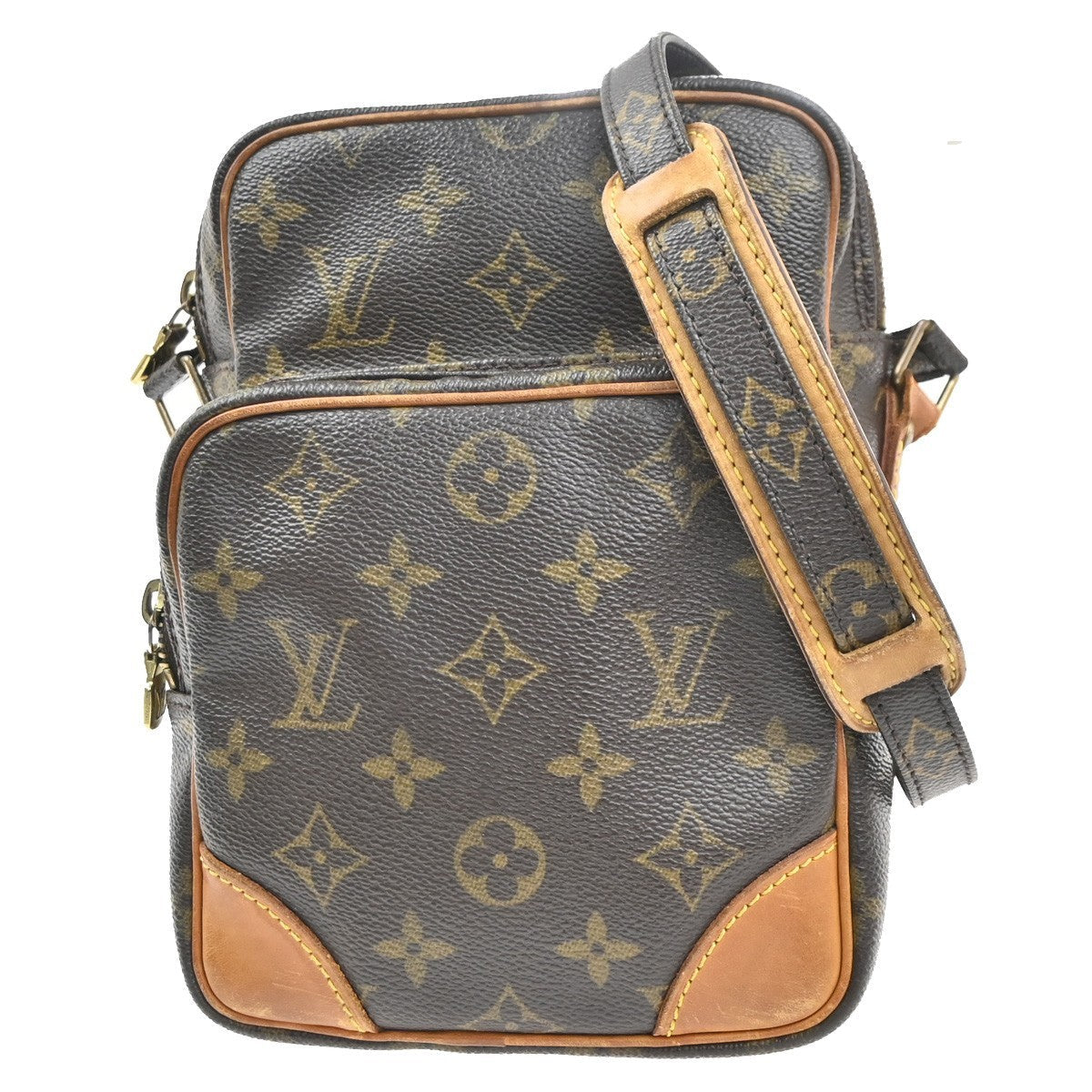 Louis Vuitton Amazone Bag Monogram Canvas Brown Canvas Shoulder Bag