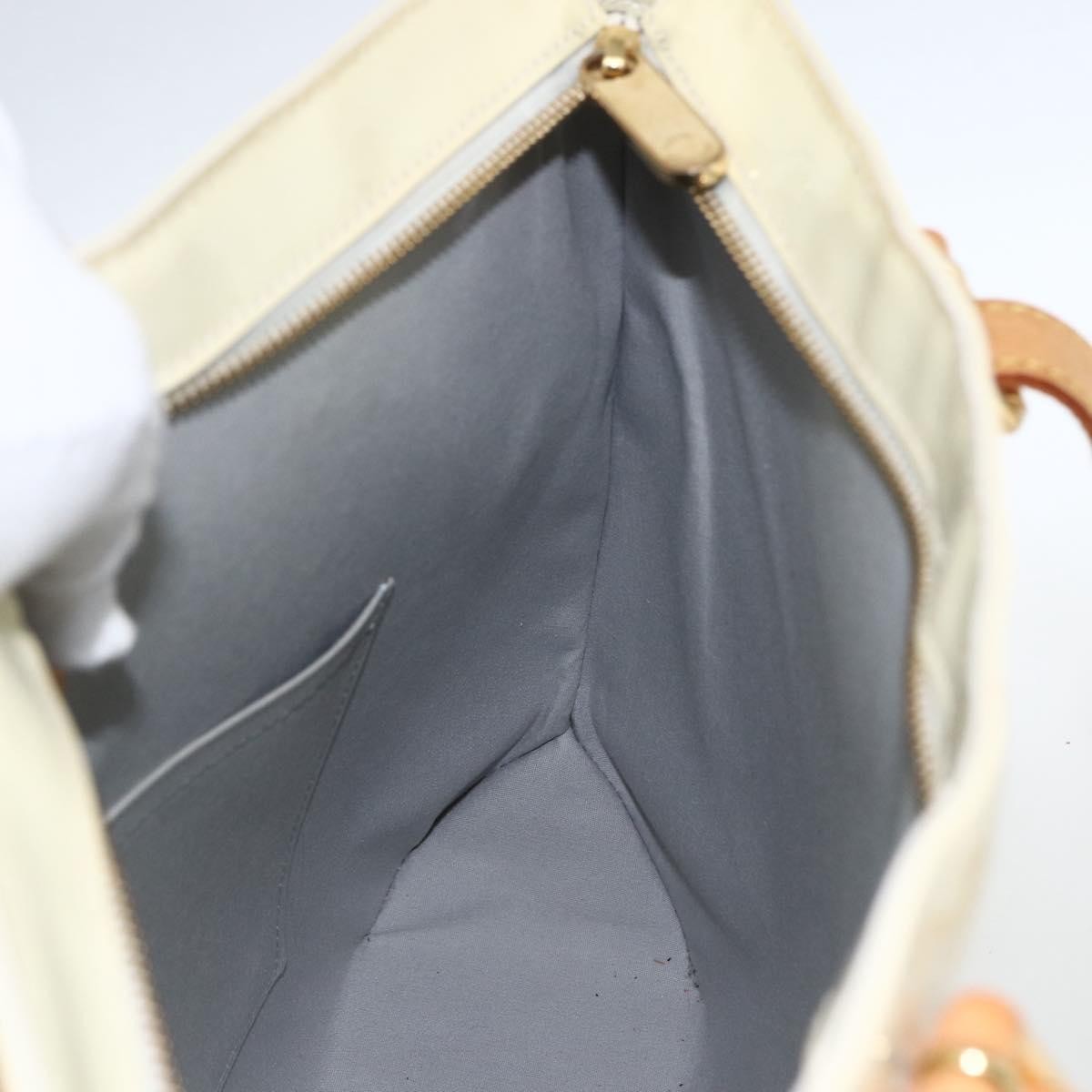 Louis Vuitton Brentwood Handbag Monogram Vernis Beige Patent_Leather Tote Bag