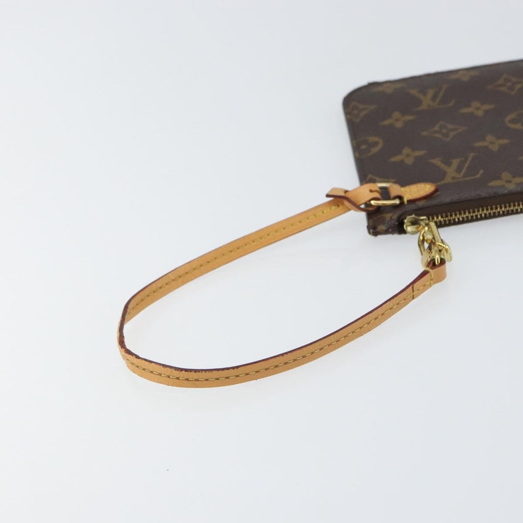 Louis Vuitton Neverfull Pochette Monogram Canvas Brown Canvas Clutche & Pouche Bag