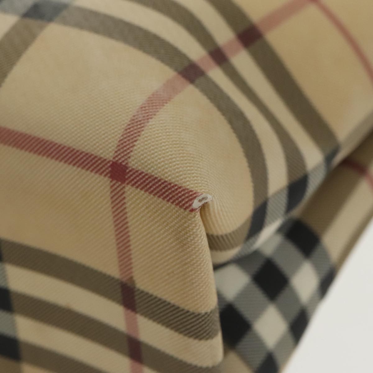Burberry Nova Check Tote Canvas And Leather Beige Pvc Tote Bag