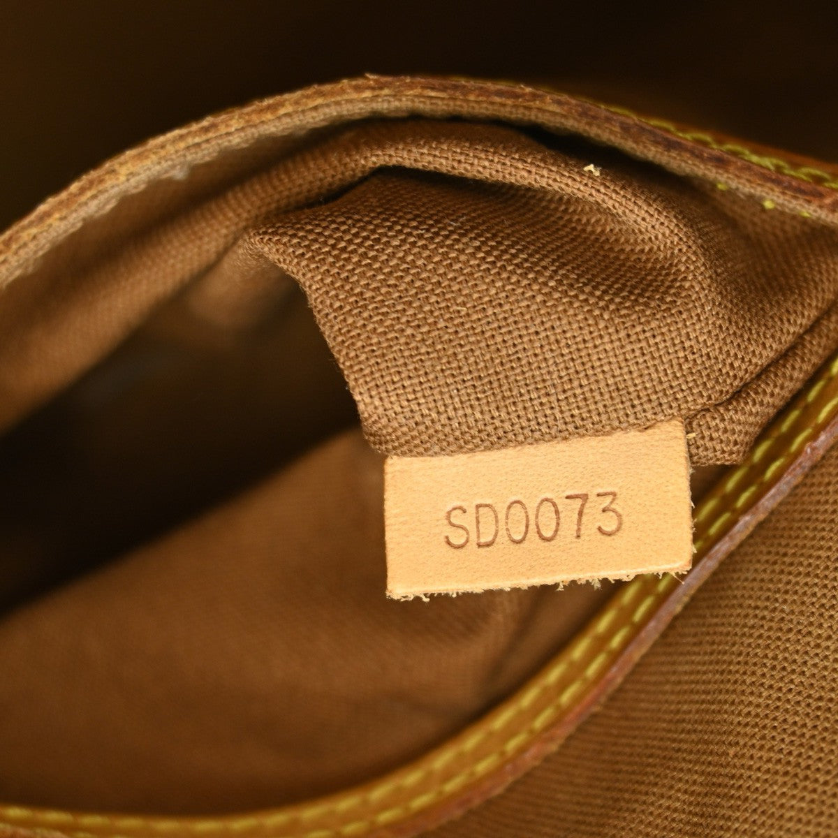 Louis Vuitton Alma Handbag Monogram Canvas Brown Canvas Handbag