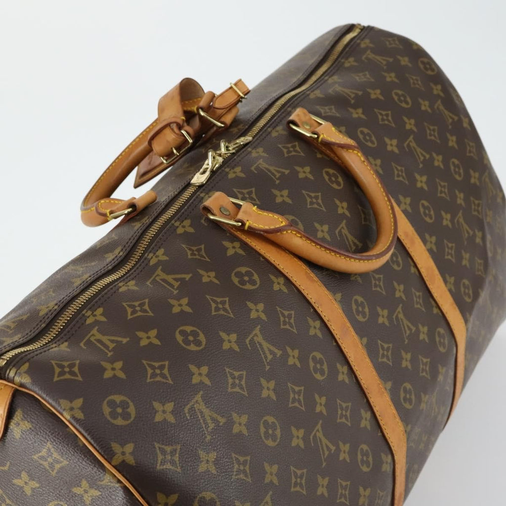 Louis Vuitton Keepall Bag Monogram Canvas Brown Canvas Travel Bag