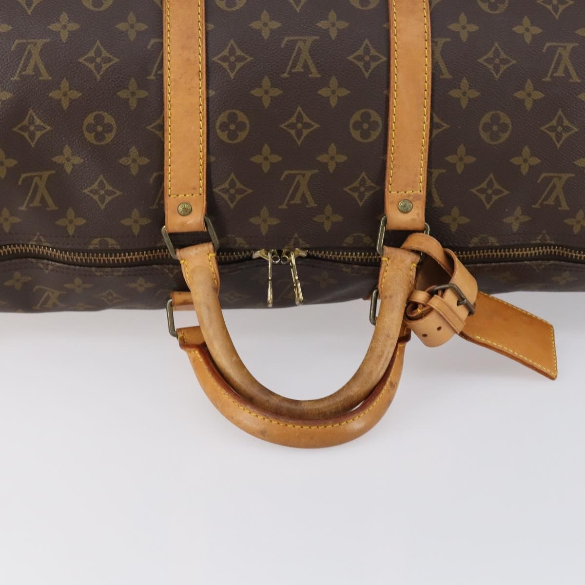 Louis Vuitton Keepall Bag Monogram Canvas Brown Canvas Travel Bag