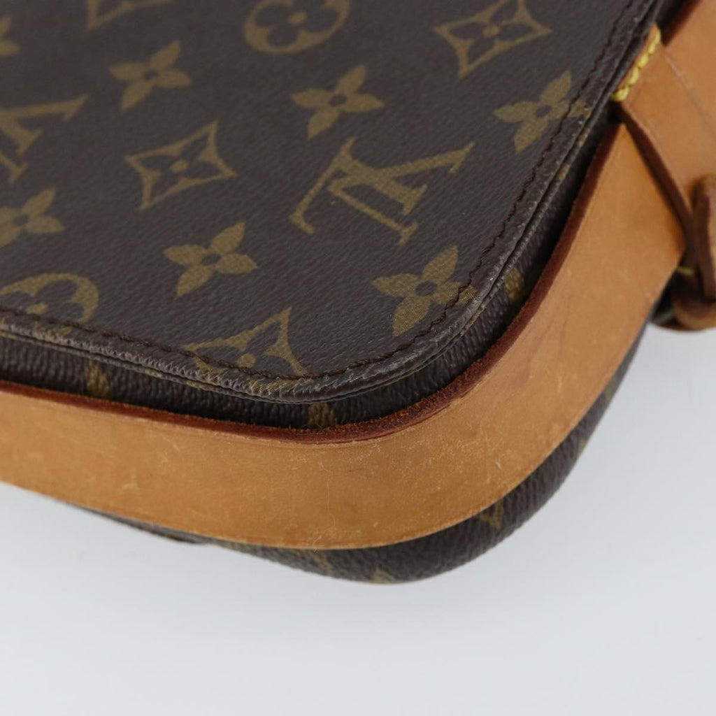 Louis Vuitton Cartouchiere Handbag Monogram Canvas Brown Canvas Shoulder Bag