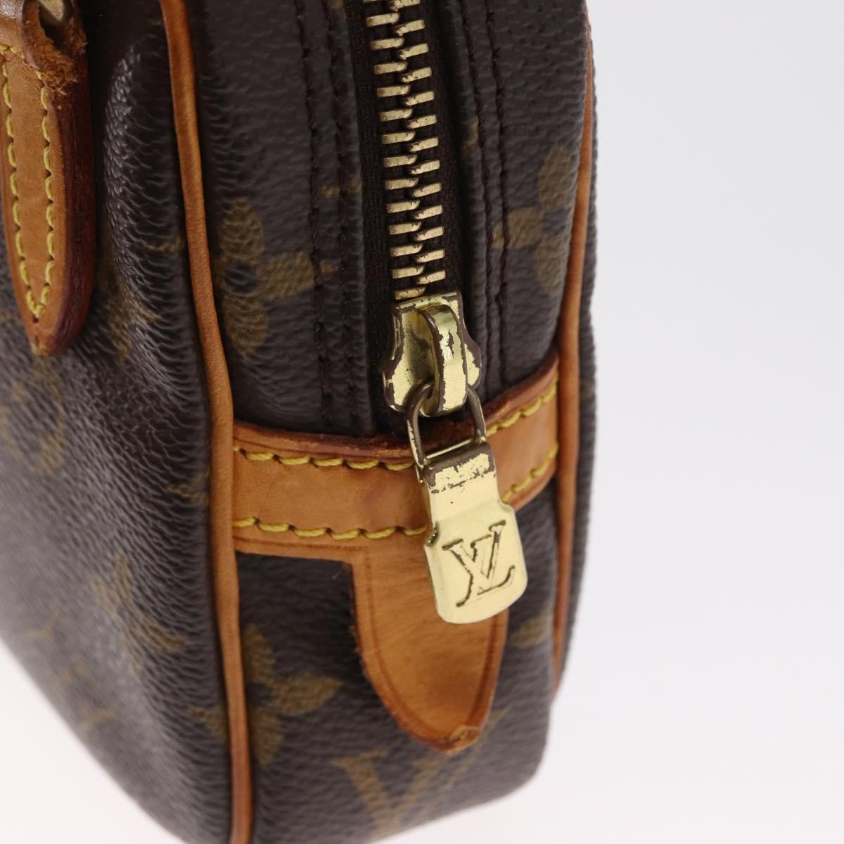 Louis Vuitton Pochette Marly Bandouliere Bag Monogram Canvas Brown Canvas Shoulder Bag