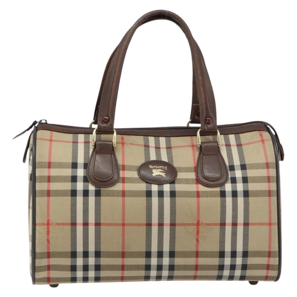 Burberry Nova Check Handbag Nova Check Canvas Beige Canvas Handbag