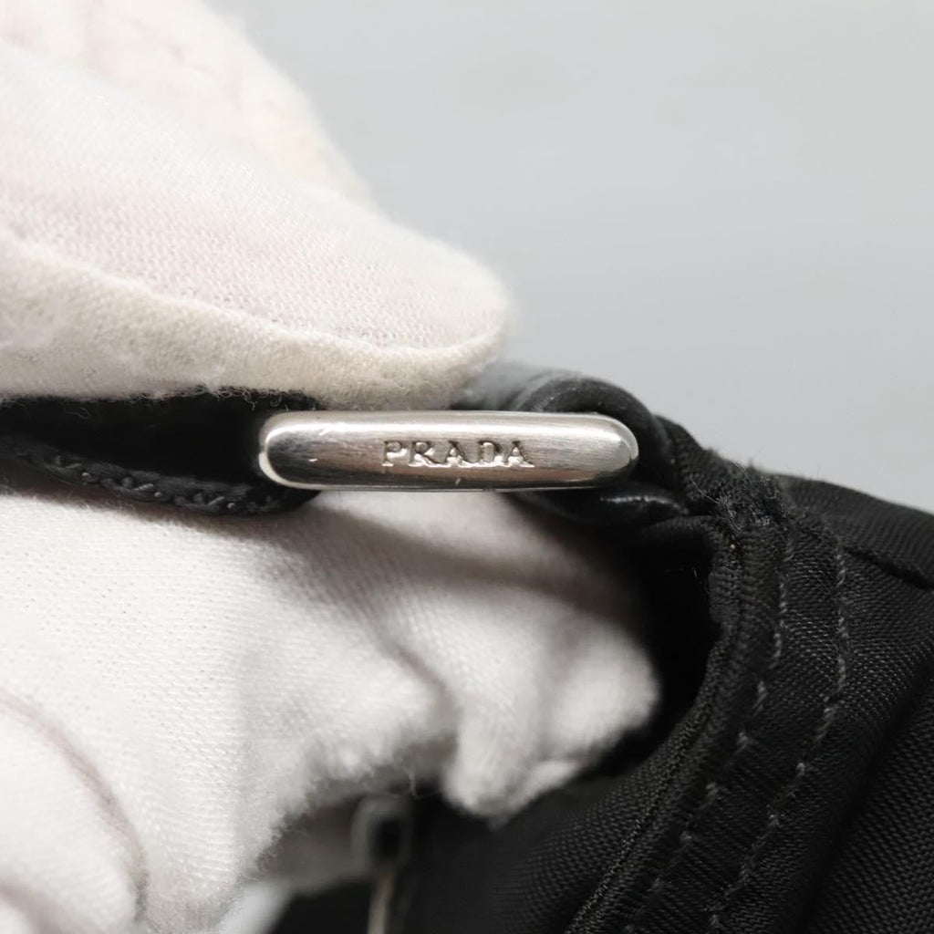 Prada Flat Messenger Bag Tessuto Black Nylon Shoulder Bag Bag