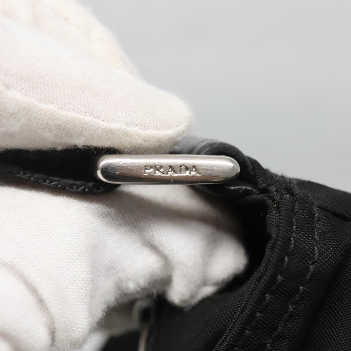 Prada Flat Messenger Bag Tessuto Black Nylon Shoulder Bag Bag