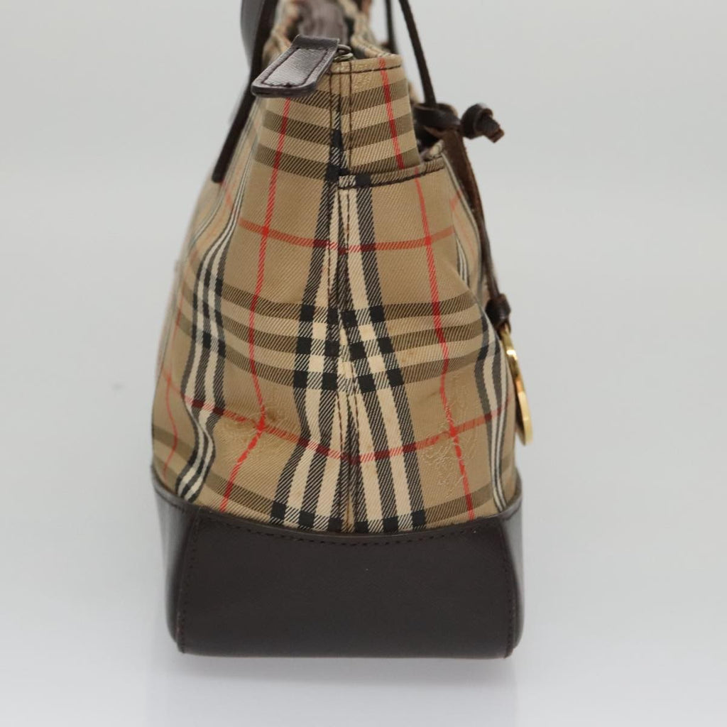 Burberry Nova Check Handbag Nova Check Canvas And Leather Beige Canvas Handbag