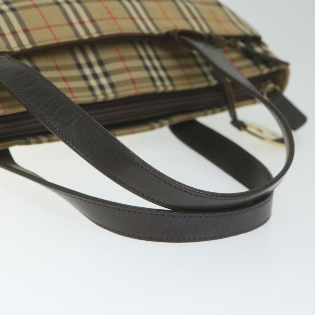 Burberry Nova Check Handbag Nova Check Canvas And Leather Beige Canvas Handbag