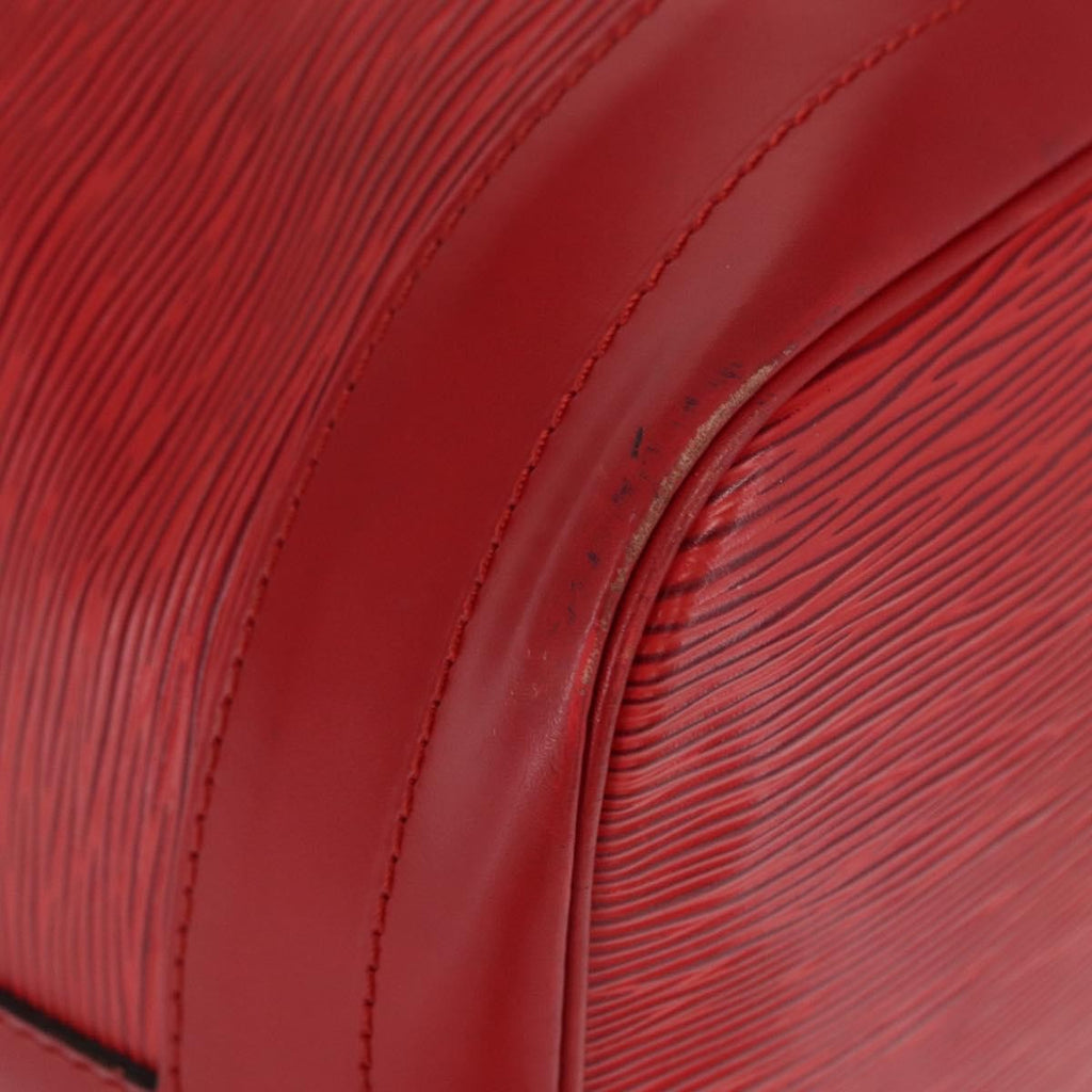 Louis Vuitton Petit Noe Nm Handbag Epi Leather Red Leather Shoulder Bag