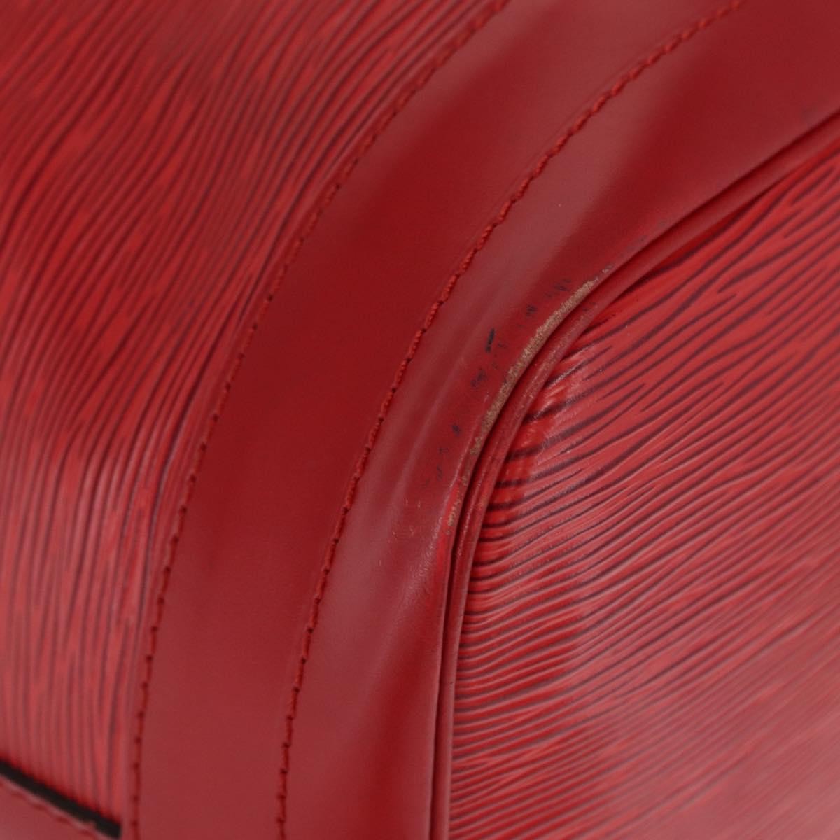 Louis Vuitton Petit Noe Nm Handbag Epi Leather Red Leather Shoulder Bag