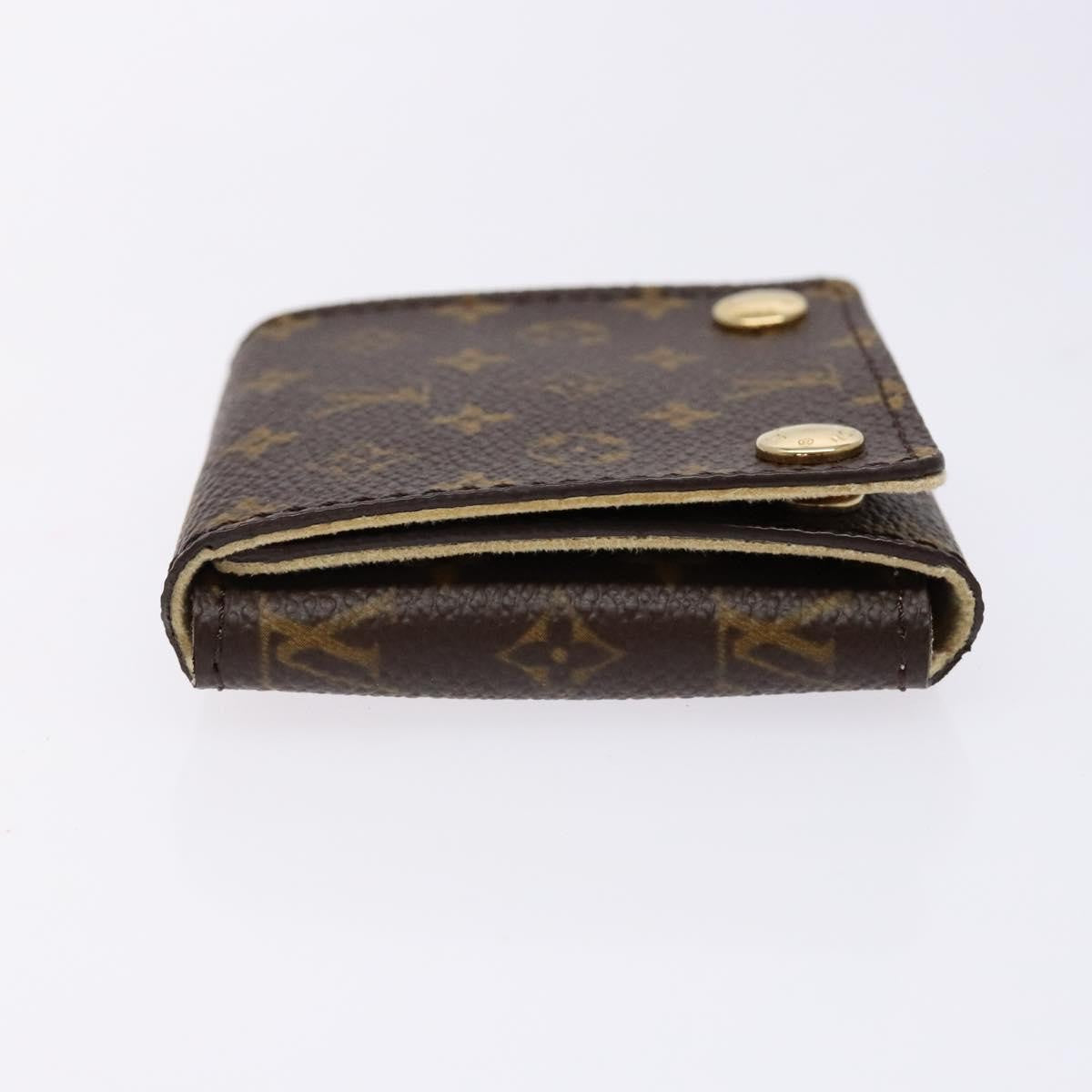 Louis Vuitton Case Jewelry Box Canvas Brown Canvas Wallets Accessory
