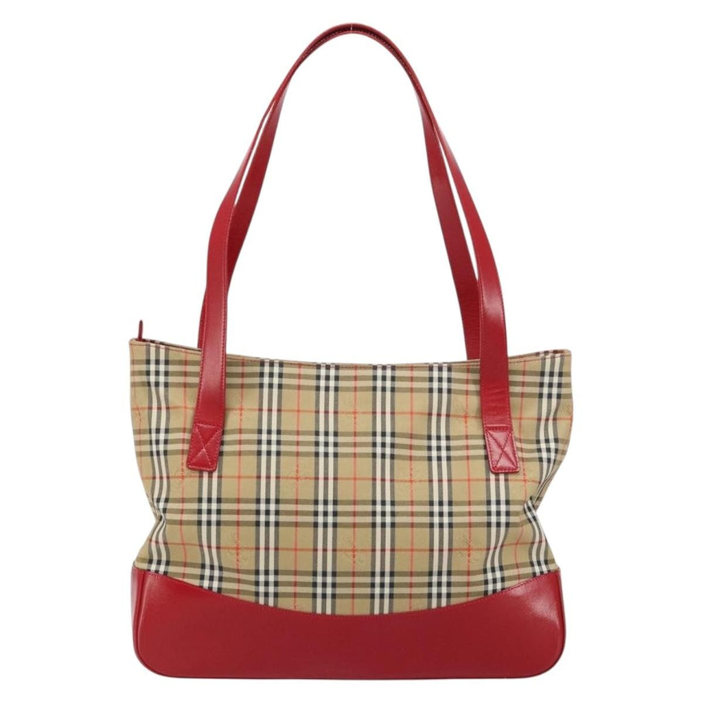 Burberry Nova Check Handbag Nova Check Canvas Beige Canvas Tote Bag