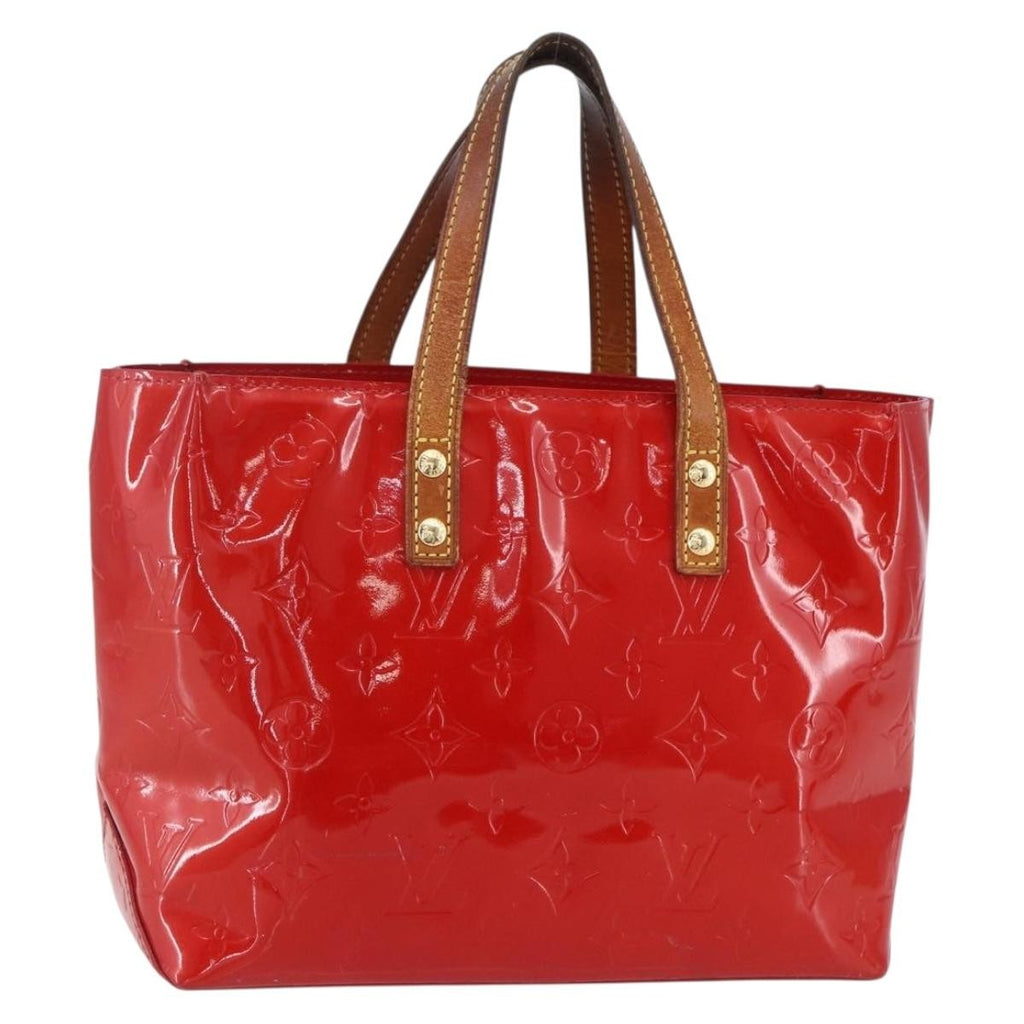 Louis Vuitton Reade Handbag Monogram Vernis Red Patent_Leather Handbag