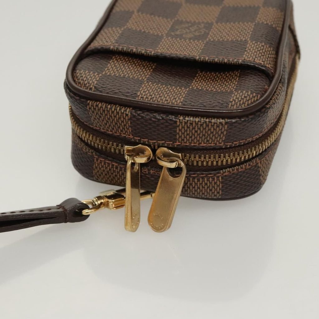 Louis Vuitton Etui Okapi Camera Case Damier Brown Canvas Bag