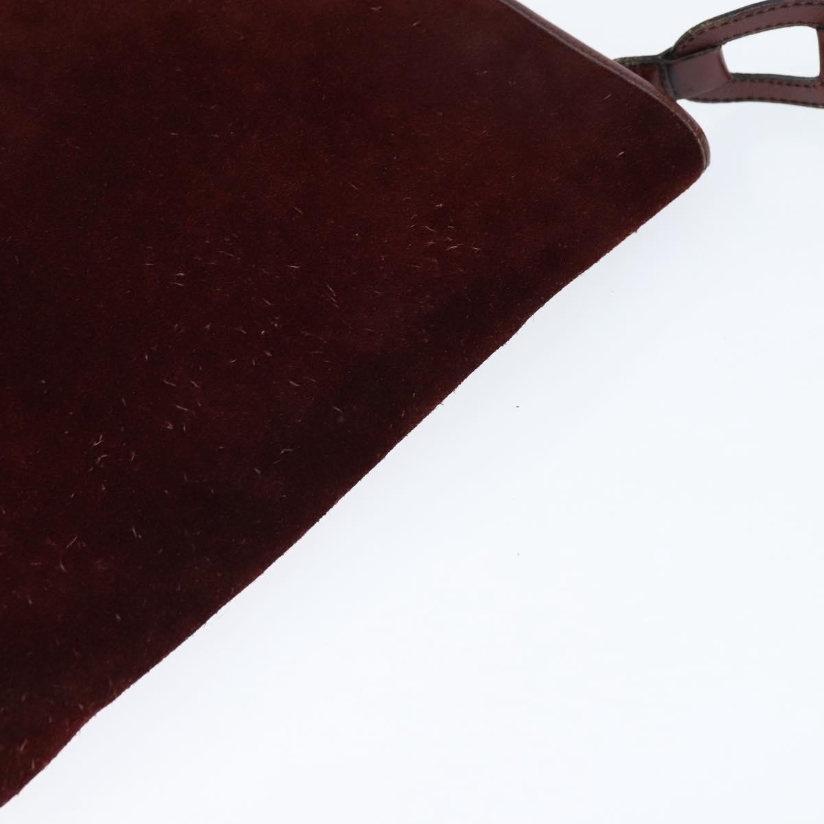 Balenciaga Shoulder Bag Suede Burgundy Suede Shoulder Bag